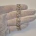 Vintage Sterling Silver Floral Filigree Bracelet