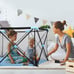 VILOBOS Portable Baby Playpen Safety Play Yard Kids Activity Center Pen Fence