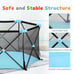 VILOBOS Portable Baby Playpen Safety Play Yard Kids Activity Center Pen Fence