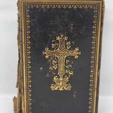 1900s Rare Vintage German Bible Prayer Book & 35 Cards Vtg C. Wildermann NY LOT