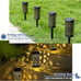 Solar Lights Outdoor Hanging Lanterns, Metal Star Moon Lantern 6 Pack