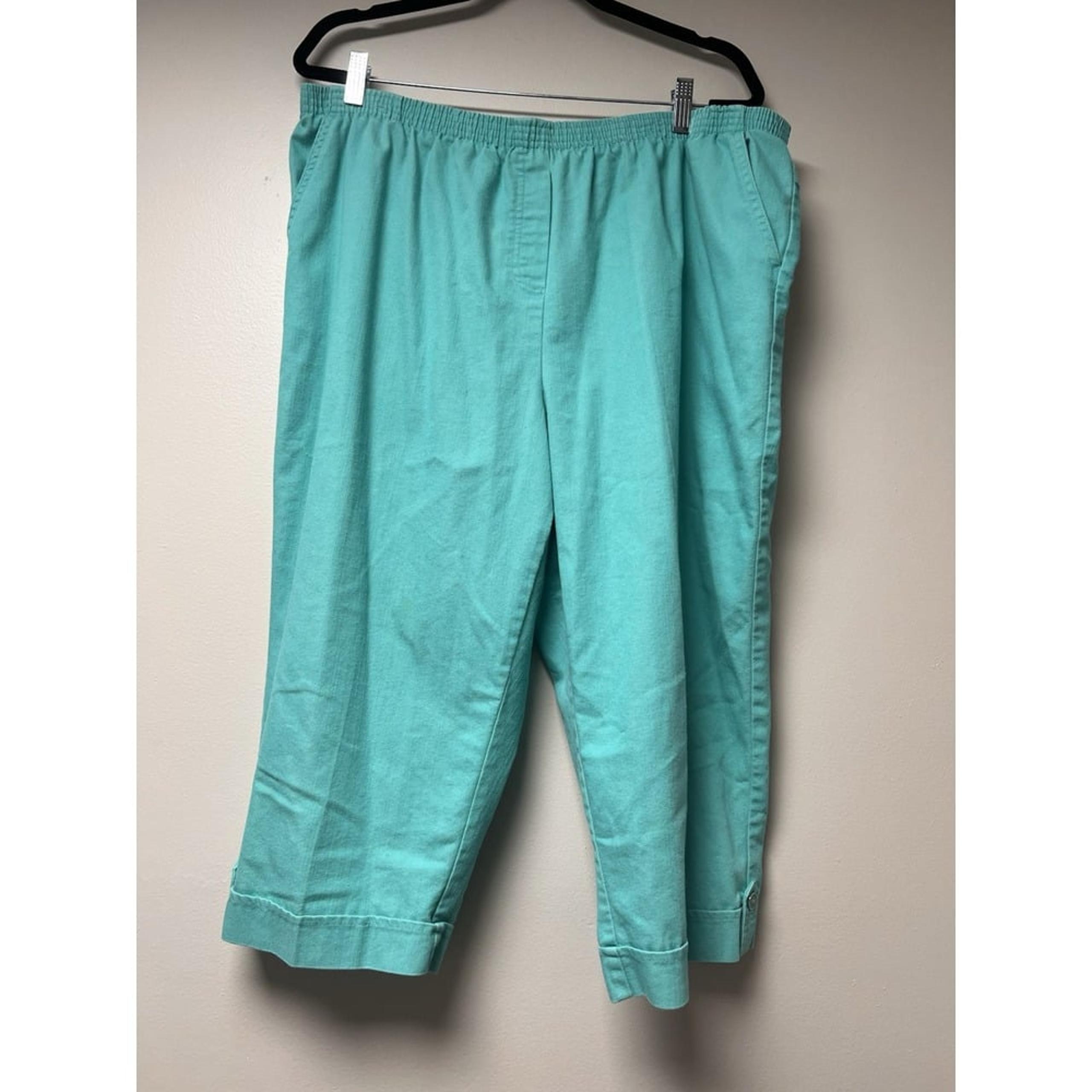 Southern Lady Teal Plus Size Capris Size 22