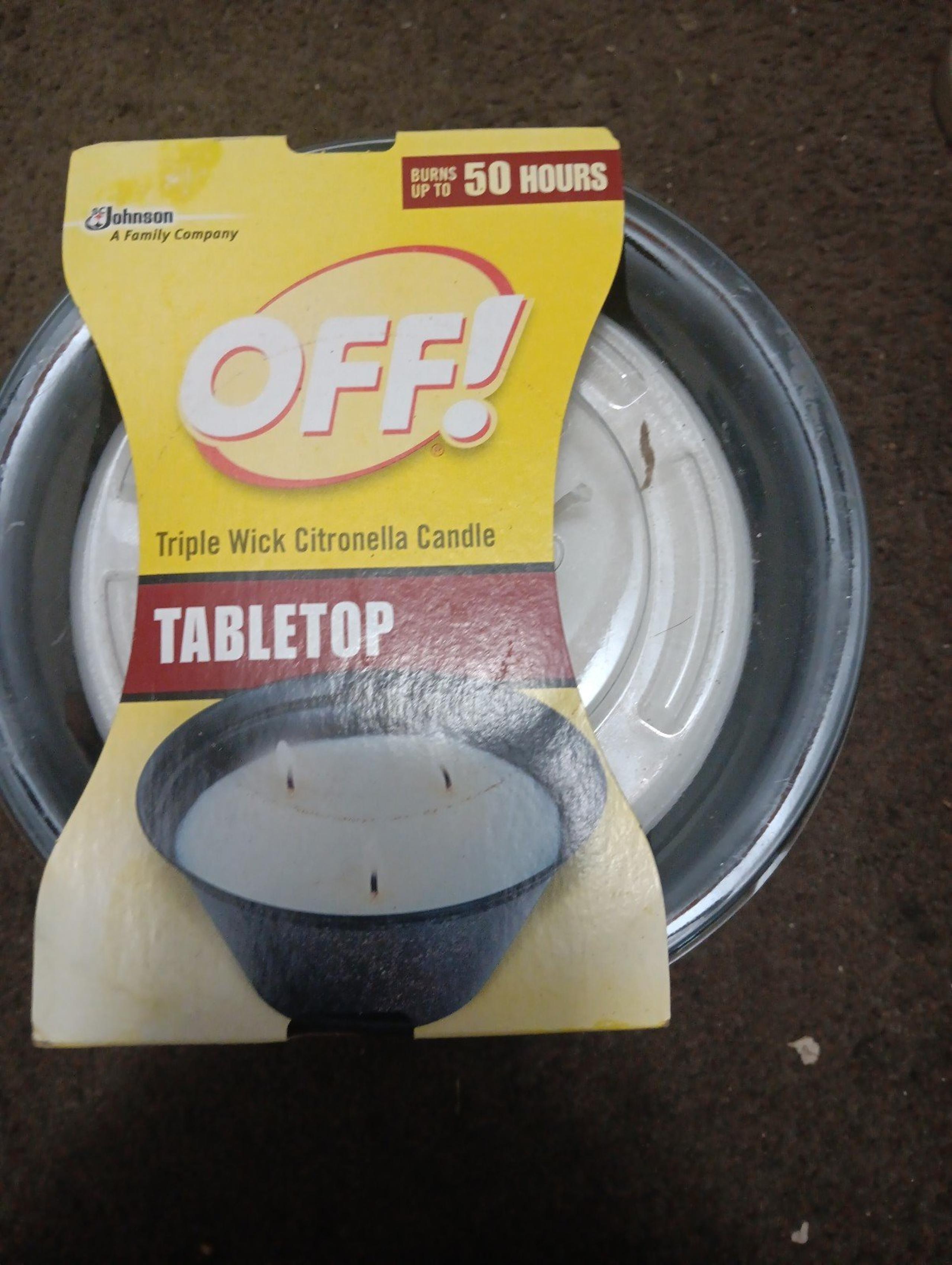 Citronella triple wick candles