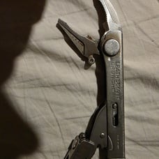 Leatherman, crunch, multi tool vice grip.That's a warm
