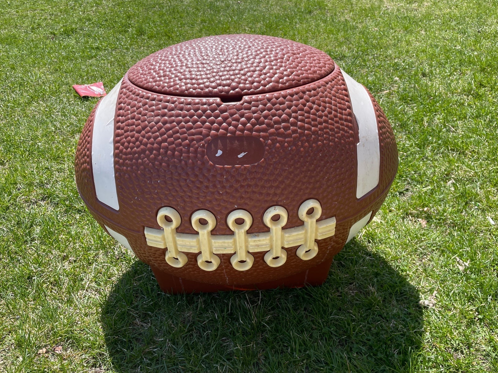 Little tikes football 2024 toy box size