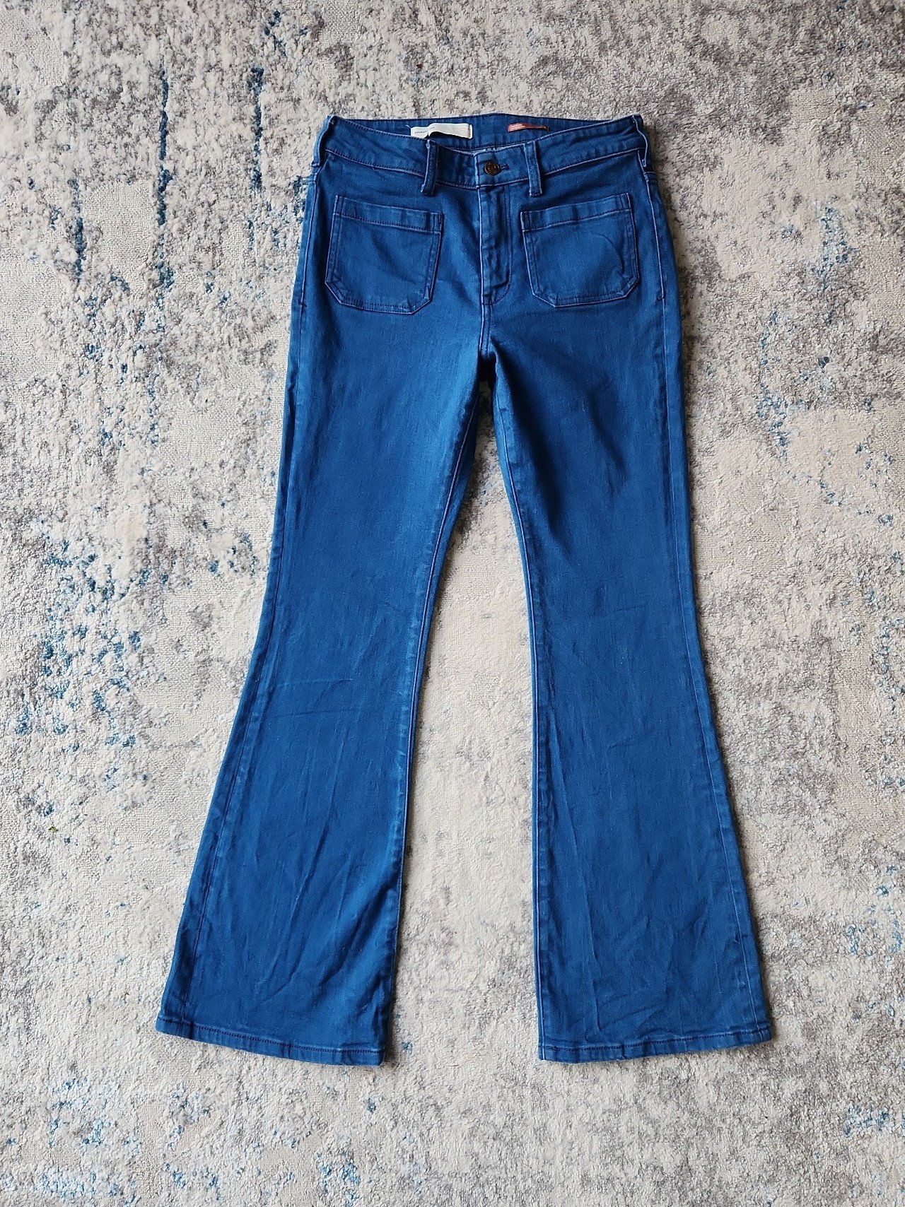 Anthropologie Pilcro Patch Pocket Flare Jeans