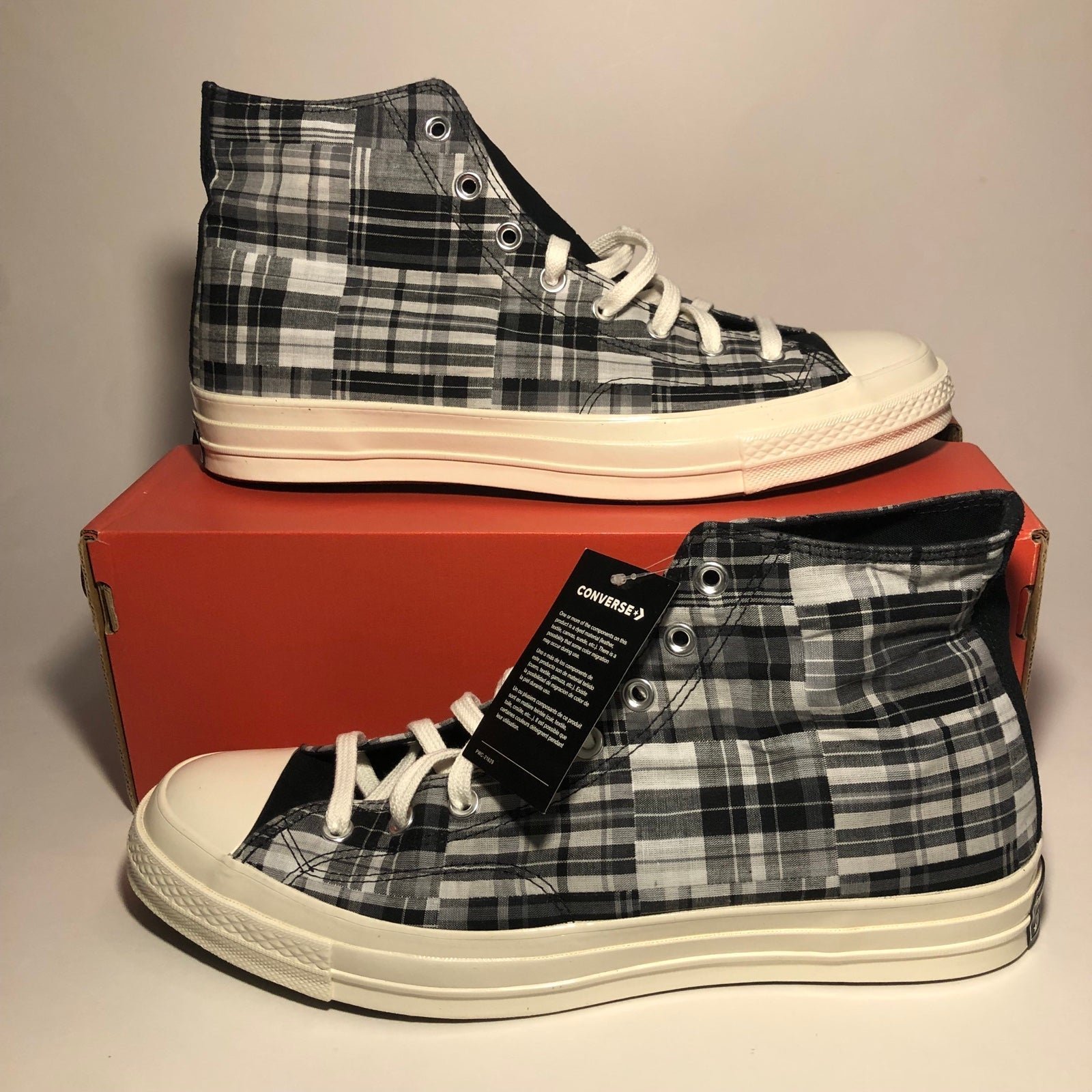NWT Converse Chuck 70 Black Twisted Prep Mason 166850C
