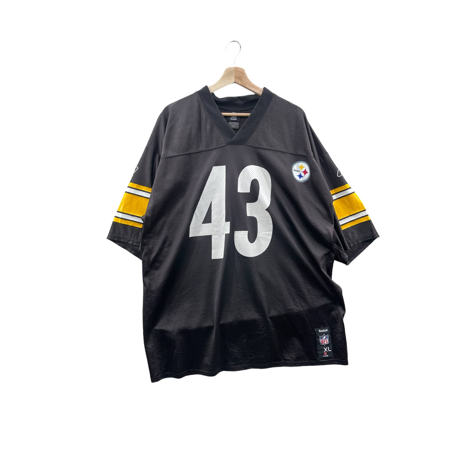 Vintage 2000's Reebok Pittsburgh Steelers Troy Polamalu NFL Jersey