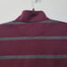 Polo Ralph Lauren Luxury Jersey Quarter-Zip Pullover Burgundy with Grey stripe
