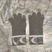 COACH Logo C Tan Beige Shimmer Wool Touch Gloves