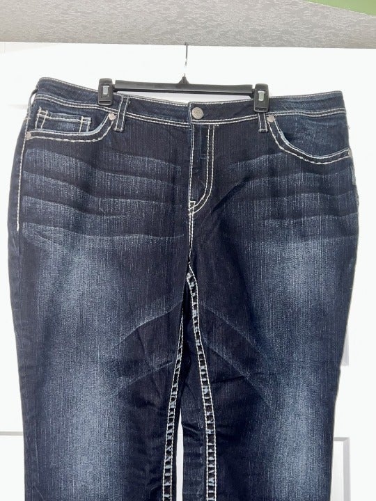 New Silver Size 24/L25 Women's Suki Blue Jean Capri