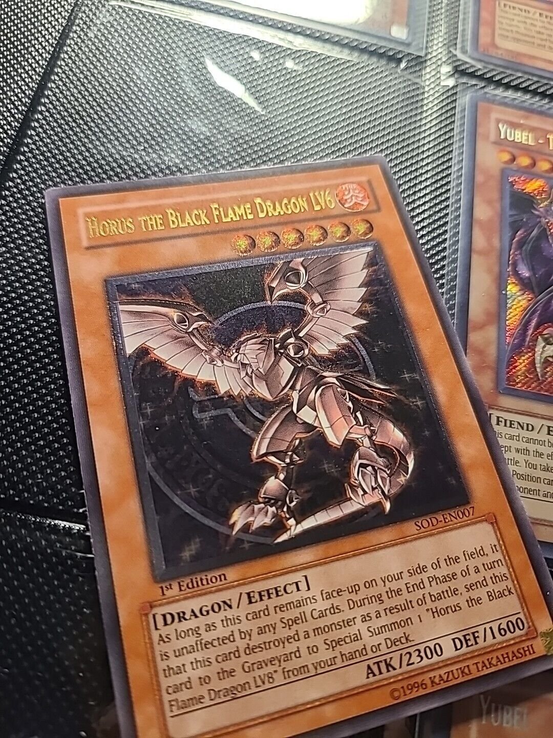 Horus Black Flame Dragon LV6 SOD-EN007 1st Edition Ultimate YuGiOh