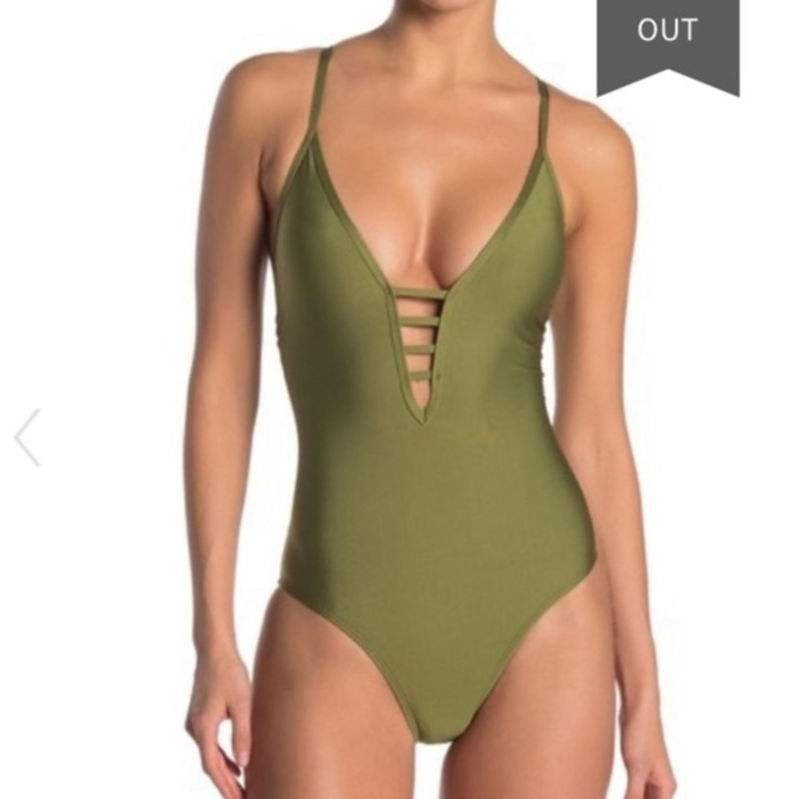 Ella moss one piece swimsuit olive green