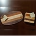 Brand new Longshadow Woodworks snack board and coaster set