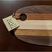 Brand new Longshadow Woodworks snack board and coaster set