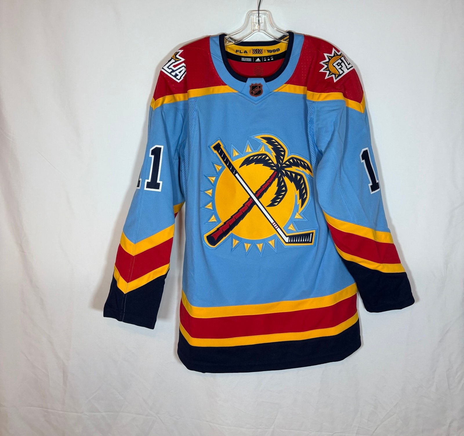 Adidas Florida Panthers #11 Huberdeau Reverse Retro 2.0 Hockey Jersey Size 46 S