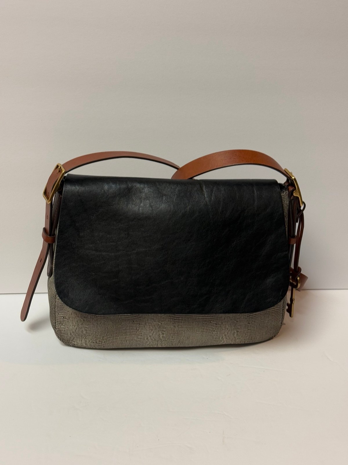Fossil Harper Saddle Leather Crossbody