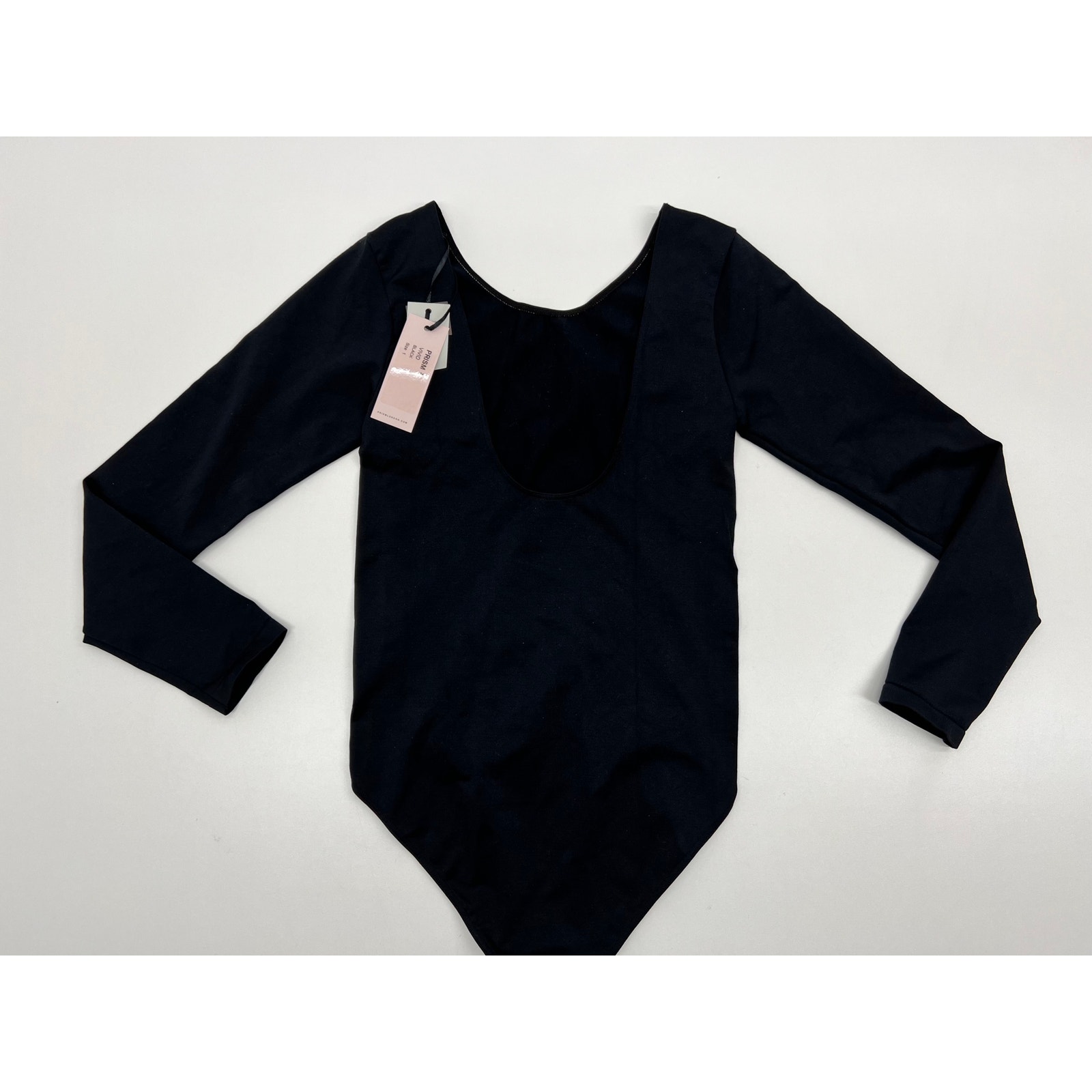 PRISM SQUARED WOMEN'S BODYSUIT VIVID BLACK SIZE XS NWT #59A