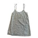 New Abercrombie & Fitch Vintage Y2K Gray Silver Sequin Camisole Tank M RARE