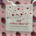 NWT Full Sheet Set Hearts & Strawberries - Adorable!