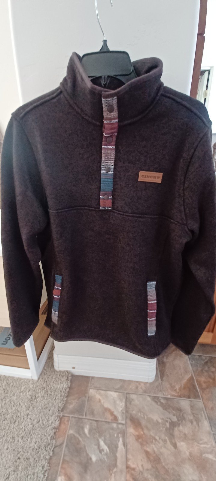 Men's Cinch Sweater Knit Pullover Size S