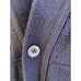 Vtg Postal Blue Cardigan Grandpa Sweater Adult 2XL USA Acrylic