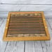 Vintage Wood Dried Wheat Floral Serving Tray Dried Florals Acrylic Farmhouse