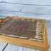 Vintage Wood Dried Wheat Floral Serving Tray Dried Florals Acrylic Farmhouse