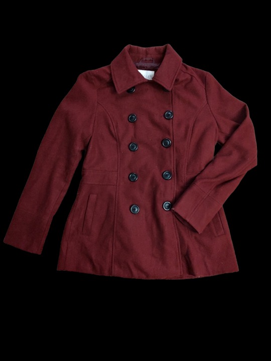 online store Retro dELiA*s Burgundy Short Peacoat Women online store Retro dELiA*s Burgundy Short Peacoat Women