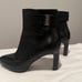 Aquatalia Black Leather Waterproof Ankle Boots 7.5