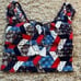 Tommy Hilfiger Women's Standard Wanderlust Patchwork Off The Shoulder Bikini Top