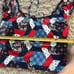 Tommy Hilfiger Women's Standard Wanderlust Patchwork Off The Shoulder Bikini Top