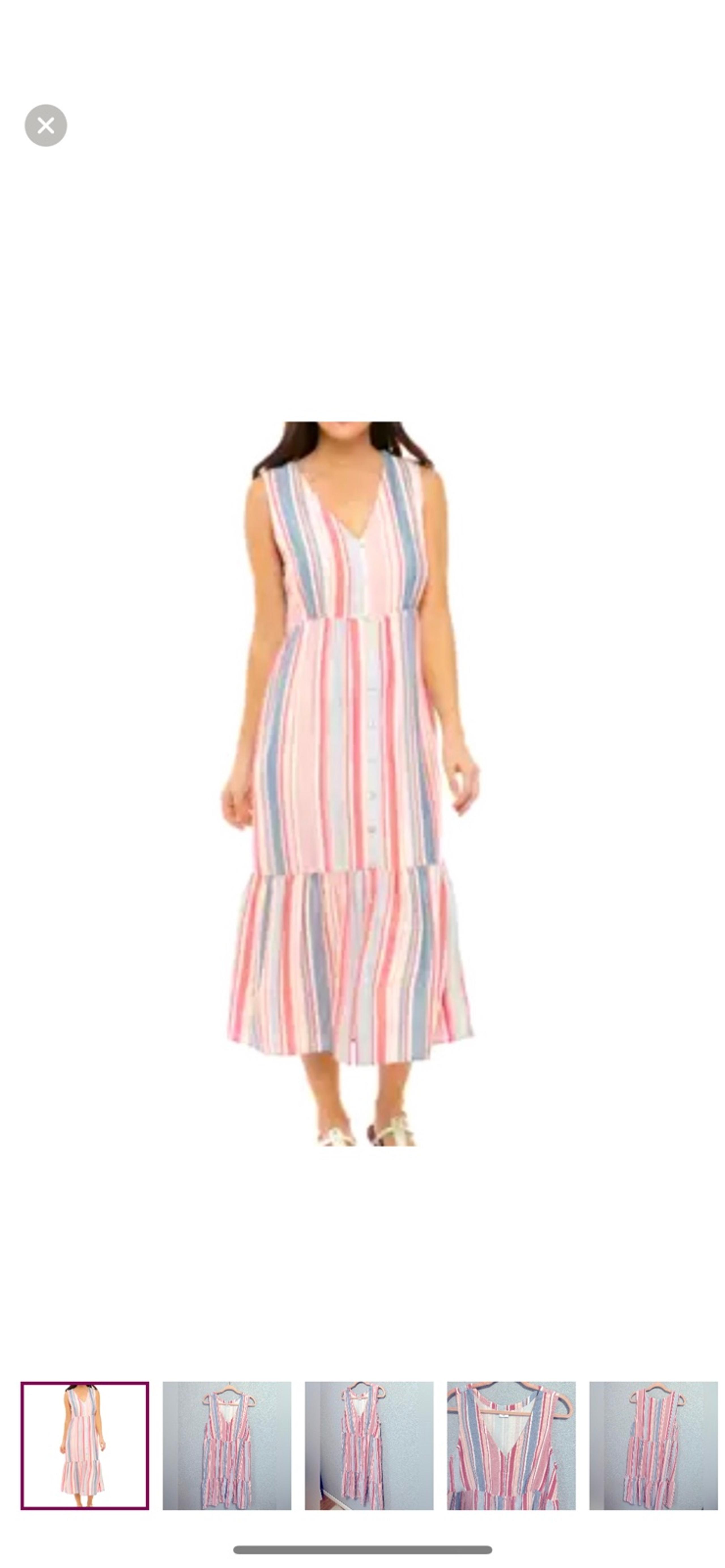 New directions striped midi dress size 1x