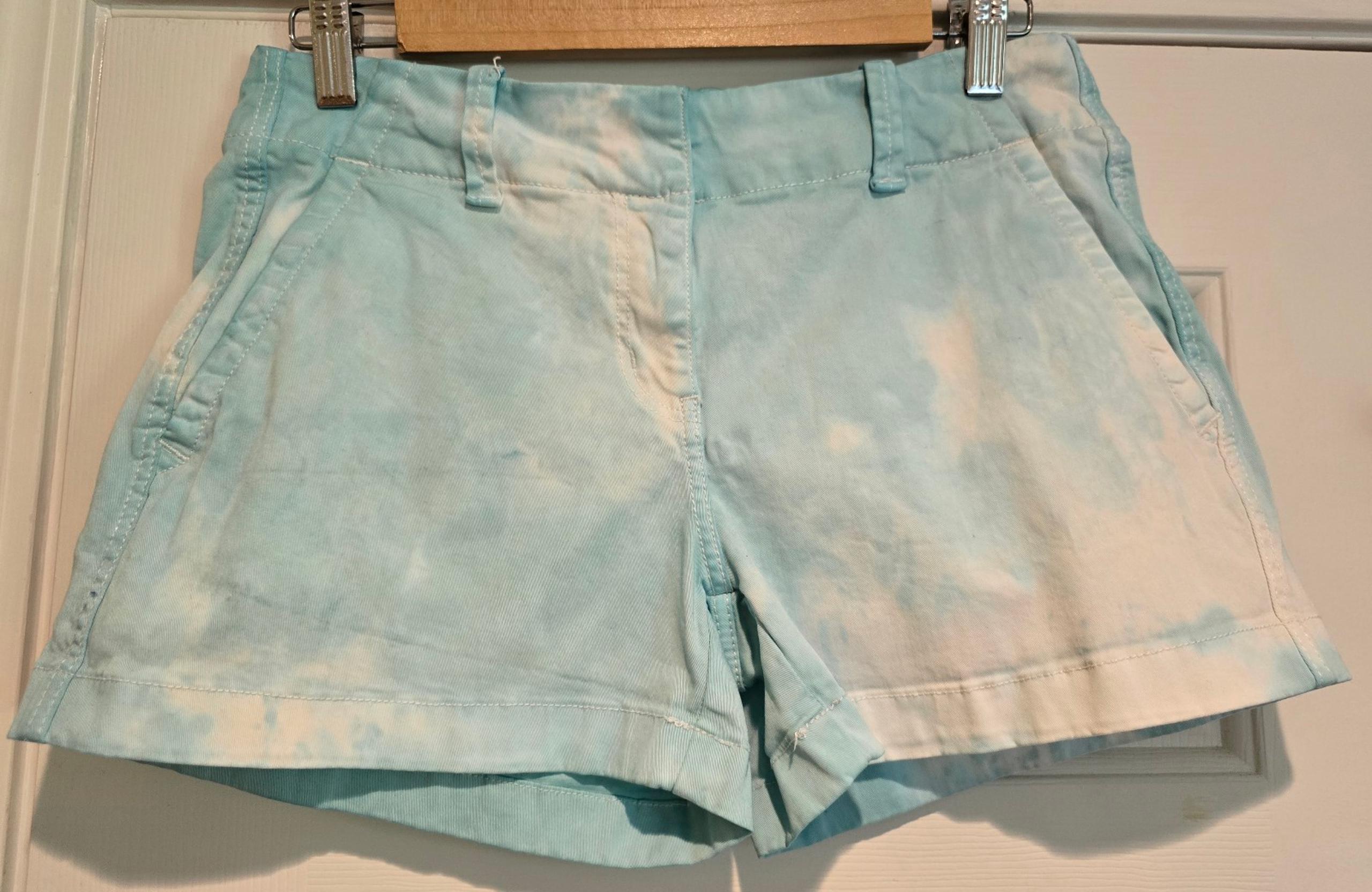 Women's Vineyard Vines Martha's Vineyard 3.5" Tie-dye Shorts Size 2 Blue & White