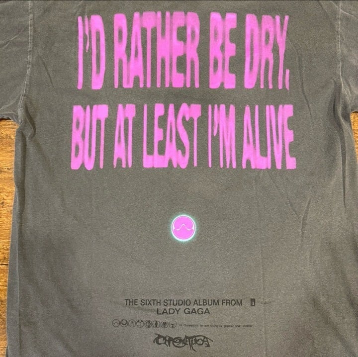 Lady Gaga Ariana Grande Rain On Me Chromatica Tour Merch Long Sleeve T Shirt LRG