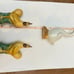 Chinese Porcelain Roosters/Goose Miniature Set Figurines