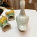 Chinese Porcelain Roosters/Goose Miniature Set Figurines