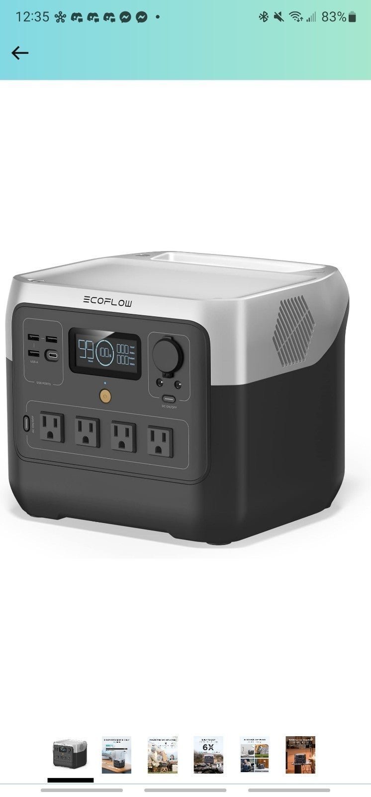 Ecoflow River 2 Pro 768Wh LFP Solar Generator