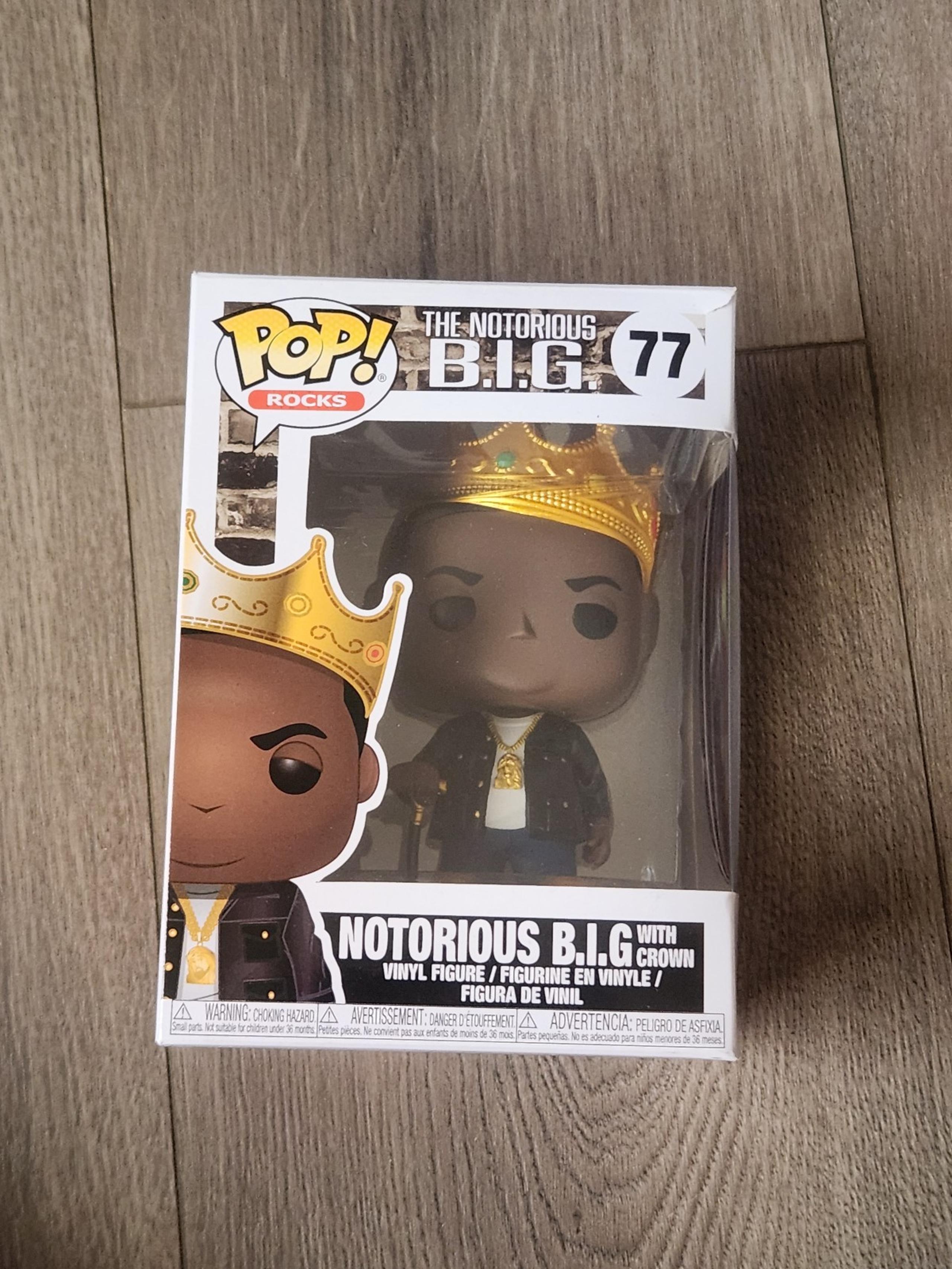 Funko Pop Rocks The Notorious BIG 77 Notorious BIG With Crown