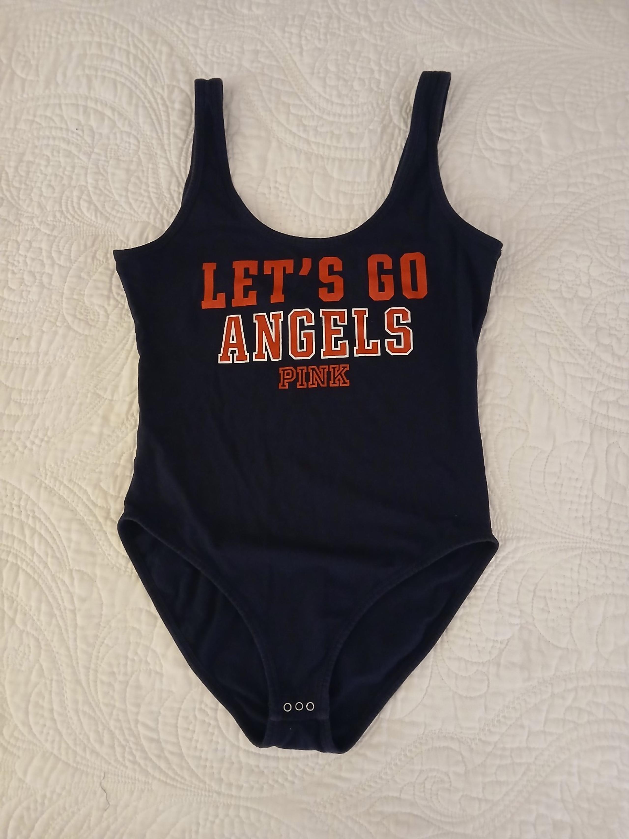 VICTORIA SECRET "PINK"/ANGELS BASEBALL TEAM WOMENS BODYSUIT