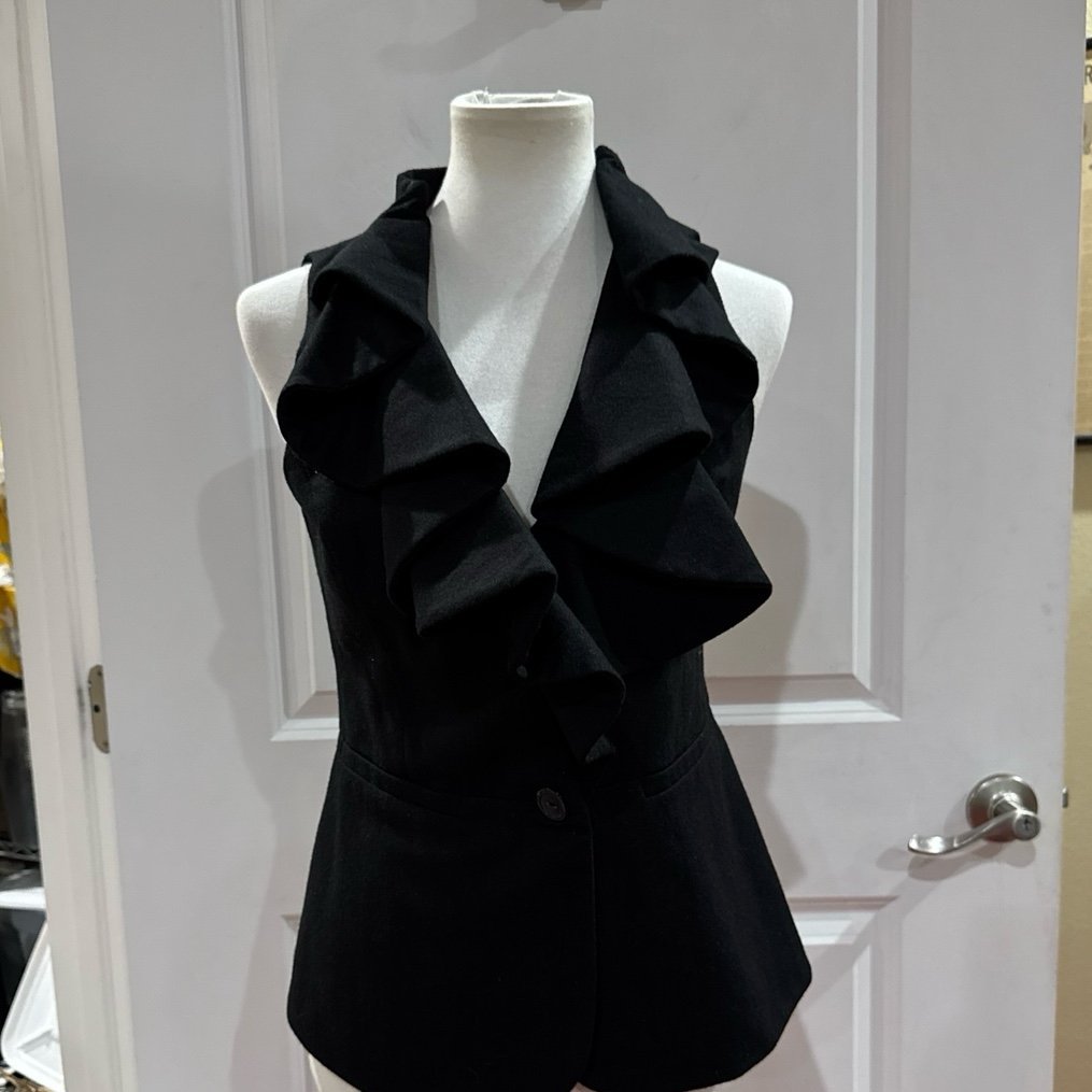 Anthropologie Tabitha black vest jacket