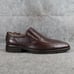Steve Madden Shoes Men 8 Loafer Leather Brown Classic Dress Monda Slip On Formal