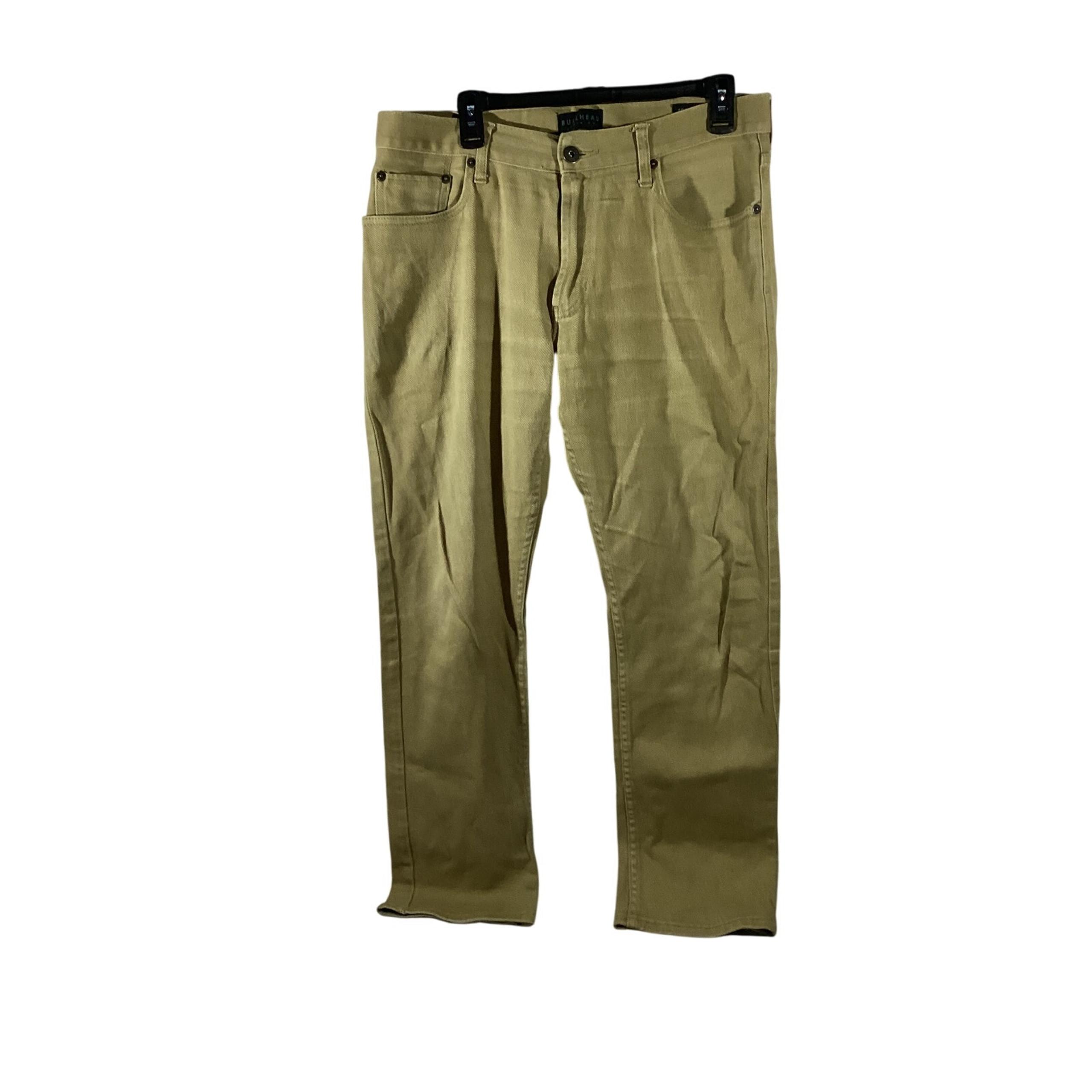 Bullhead Denim Co Slim Straight Mens W33 L32 Pants Brown