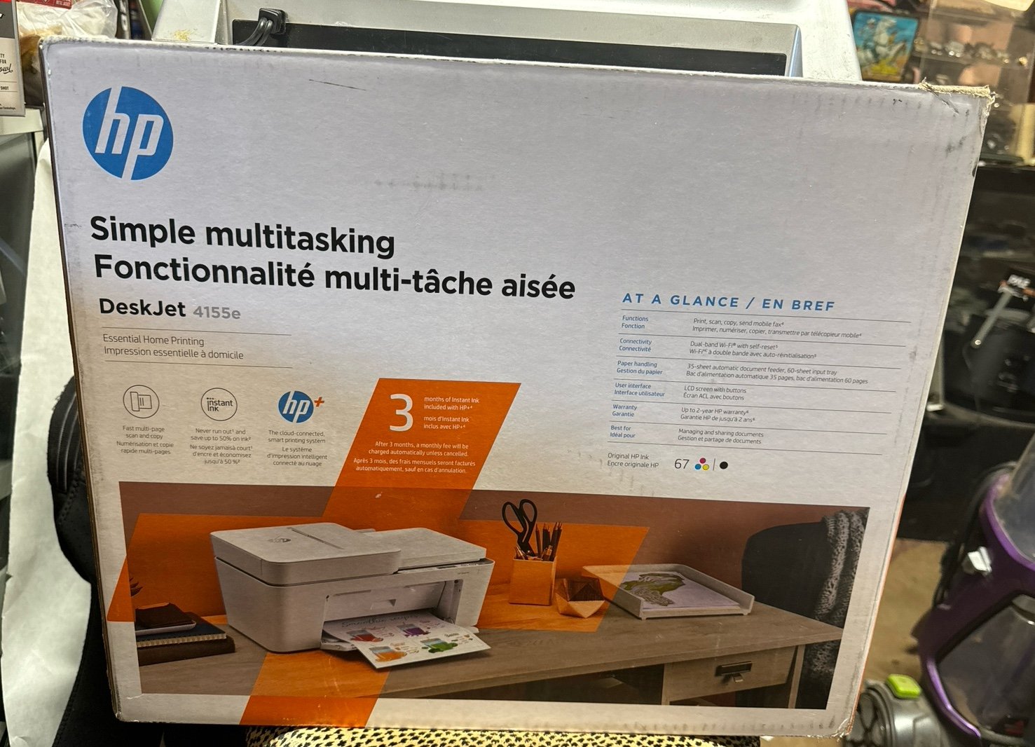 Hp simple multitasking deskJet 4155e and scotch laminating machine , combo deal