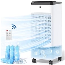 Seeper Portable Evaporative Cold Air Cooler AC JDAC66R 60W 70° Oscillation New