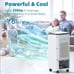 Seeper Portable Evaporative Cold Air Cooler AC JDAC66R 60W 70° Oscillation New