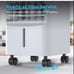 Seeper Portable Evaporative Cold Air Cooler AC JDAC66R 60W 70° Oscillation New