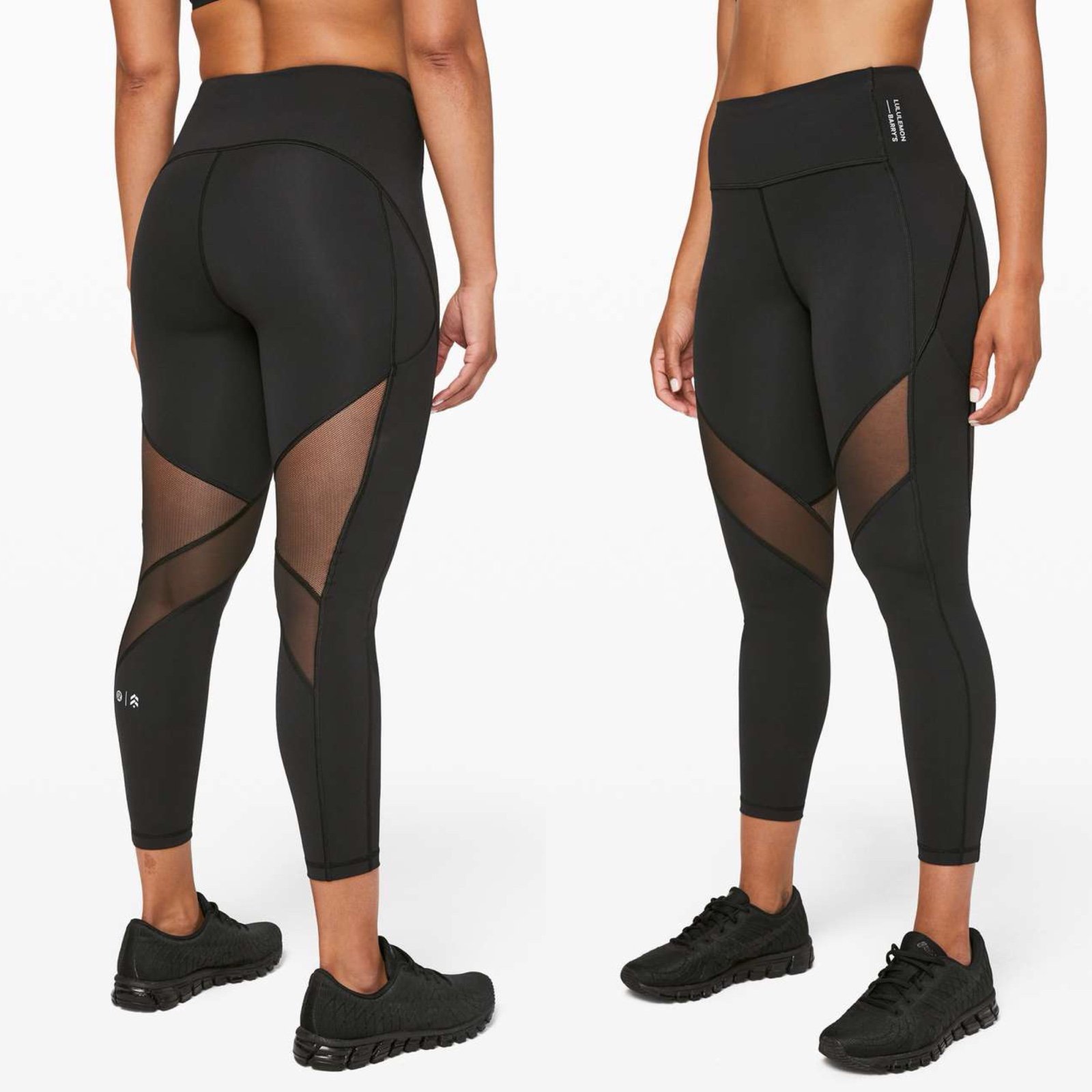 Lululemon Stronger as One Tight Sz 8/25 *lululemon X Barrys In Black