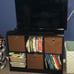 NEW 3x2 Bookcase Storage with Bins, Espresso/Brown