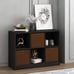 NEW 3x2 Bookcase Storage with Bins, Espresso/Brown